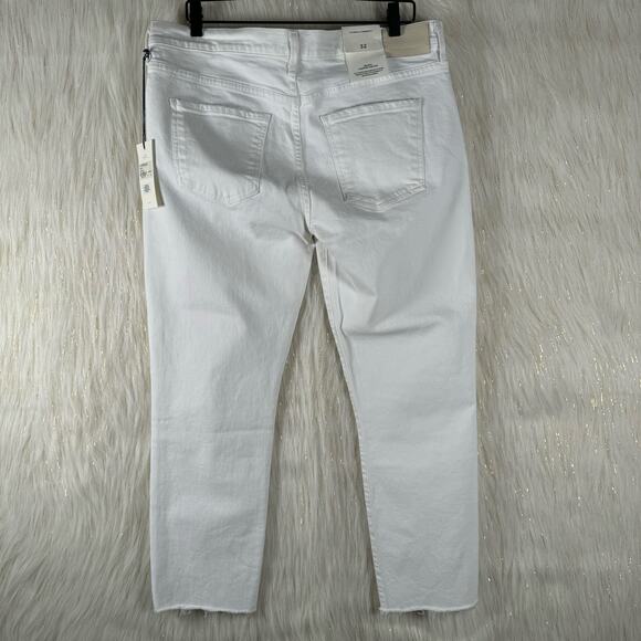 NWT Citizens of Humanity Ella Mid Rise Cropped Jeans Moonglow White Size 32 - Picture 6 of 15